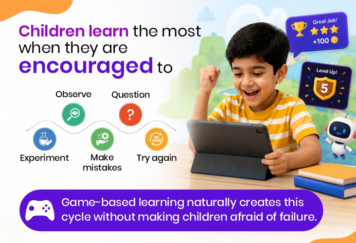 game-based learning naturally encourage children